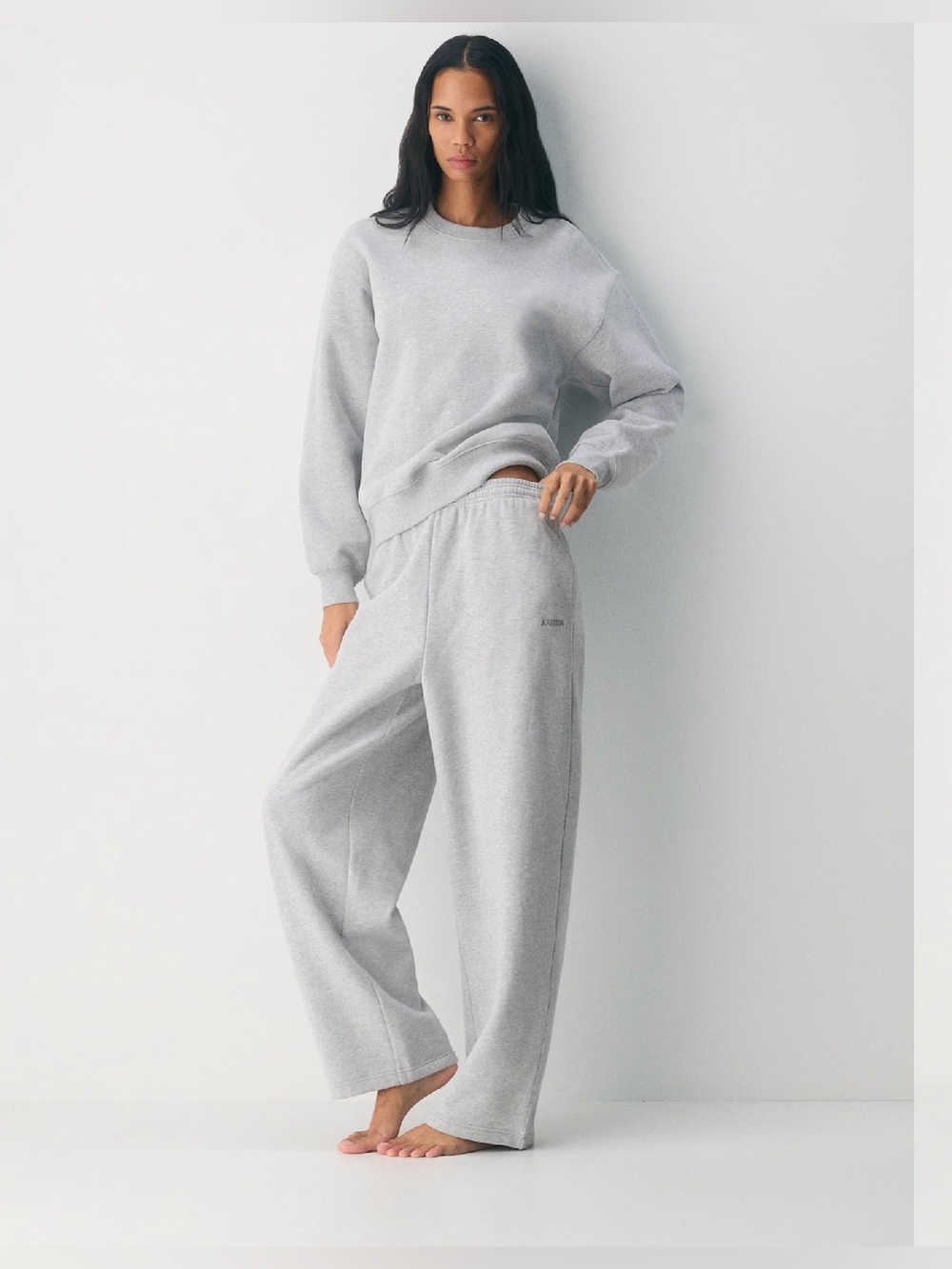 ARITZIA  Cozy Sweatfleece Boyfriend Wide Sweatpant, Size S , NWOT